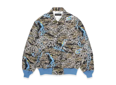 WACKO MARIA Tiger Camo All Over Embroidered Vietnam Jacket "Olive"