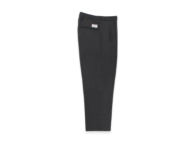 WACKO MARIA Double Pleated Wool Trousers "Charcoal"