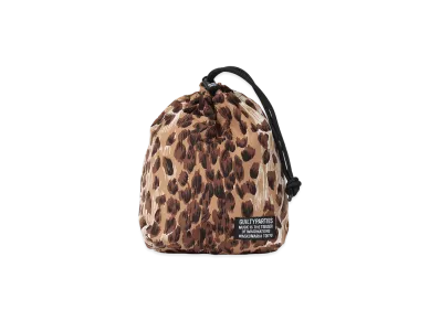 WACKO MARIA Leopard Drawstring Bag "Beige"