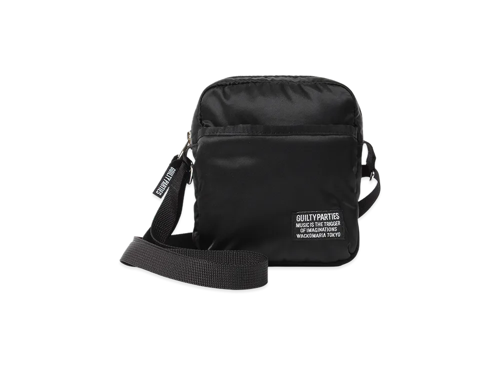 WACKO MARIA x Speak Easy Nylon Shoulder Mini Bag "Black"
