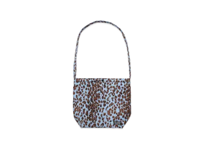 WACKO MARIA x Speak Easy Leopard Shoulder Bag "Blue"