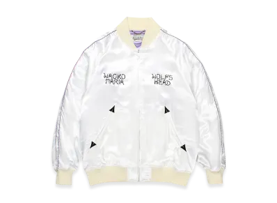 WACKO MARIA x Wolf's Head Souvenir Jacket "White"