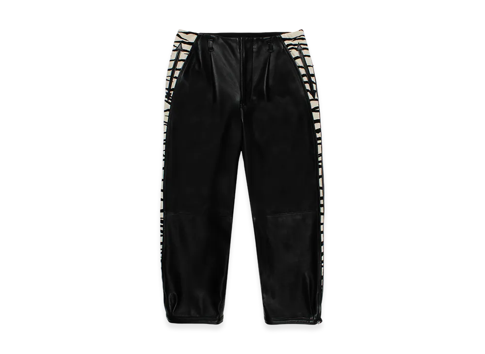 WACKO MARIA x Wolf's Head Leather Rockabilly Pants "Black"