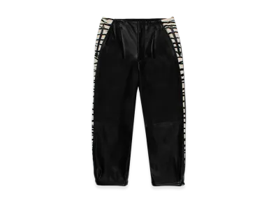 WACKO MARIA x Wolf's Head Leather Rockabilly Pants "Black"