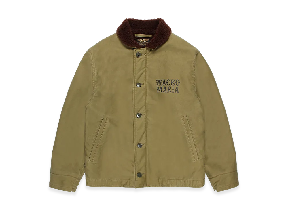 WACKO MARIA Boa N-1 Deck Jacket "Khaki"