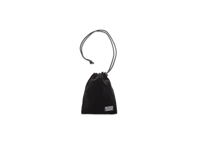 WACKO MARIA Velvet Drawstring Bag "Black"
