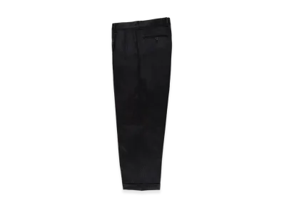 WACKO MARIA x Dormeuil Glitter Pleated Trousers (Type-1,2,Double) "Black/Silver"