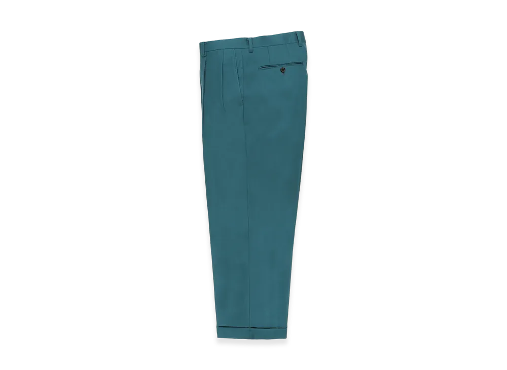 WACKO MARIA x Dormeuil Pleated Trousers (Type-1,2,Double) "Turquoise"
