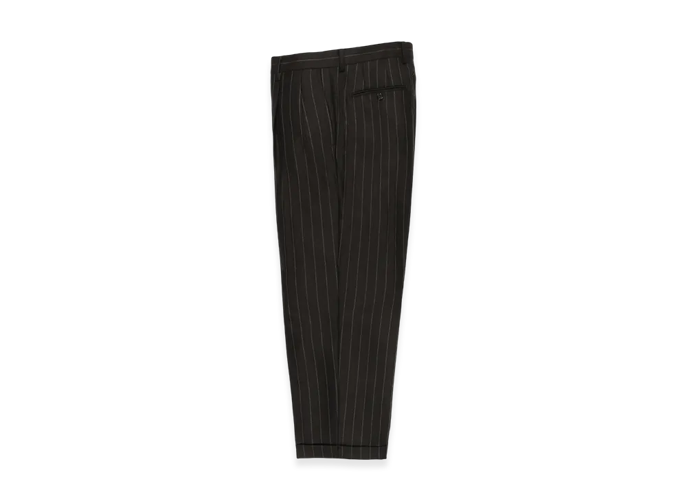 WACKO MARIA x Dormeuil Striped Pleated Trousers (Type-1,2,Double) "Black"