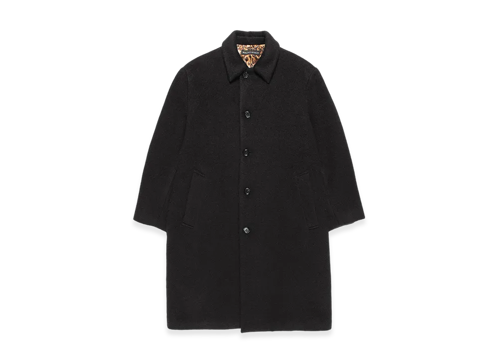 WACKO MARIA Wool Mohair Bal Collar Coat "Black"
