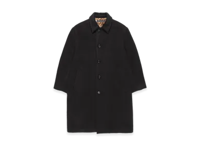 WACKO MARIA Wool Mohair Bal Collar Coat "Black"