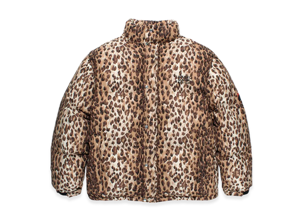 WACKO MARIA x NANGA Leopard Down Jacket "Beige"