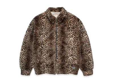 WACKO MARIA Mcgregor Leopard Faux Fur Anti-Freeze Jacket "Beige"
