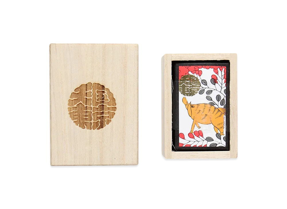 WACKO MARIA Kyoto Oishi Tengudo Hanafuda "Wood/Black"