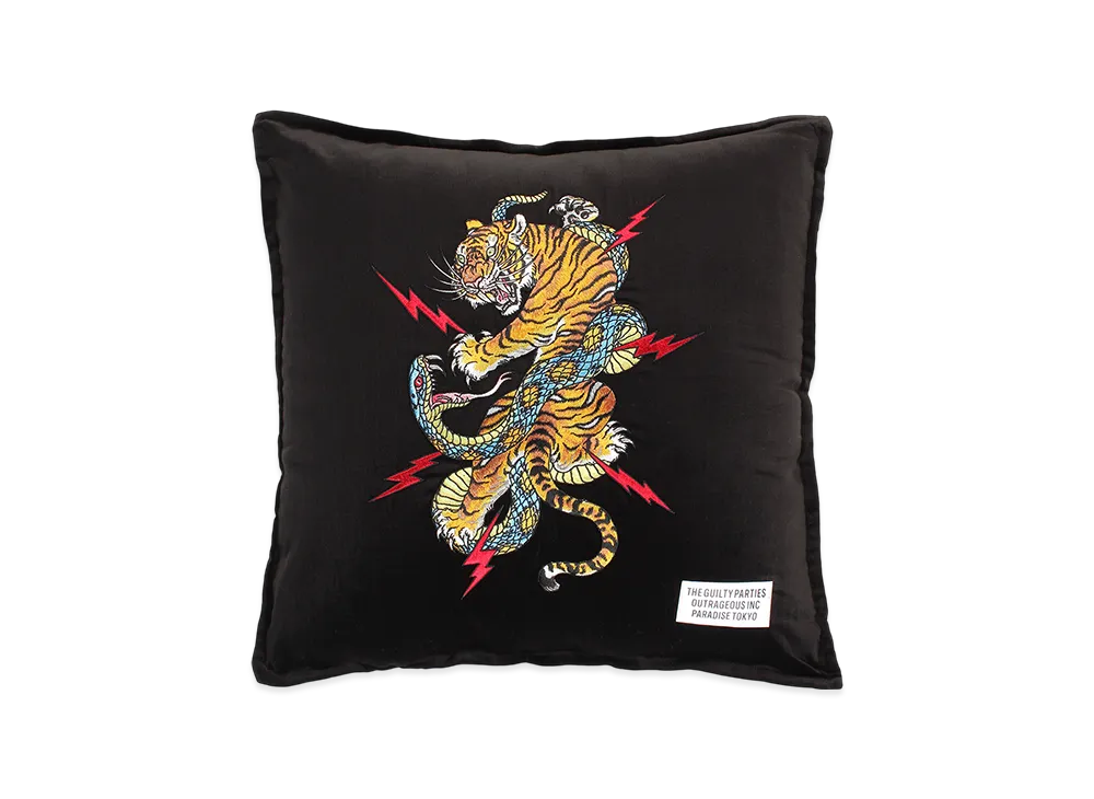 WACKO MARIA x Tim Lehi Velveteen Cushion "Black"