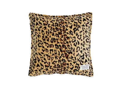 WACKO MARIA Leopard Velveteen Cushion "Beige"