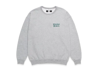 WACKO MARIA Crew Neck Sweat Shirt ( TYPE-2 ) "Gray/Green"