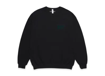 WACKO MARIA Crew Neck Sweat Shirt ( TYPE-2 ) "Black/Green"