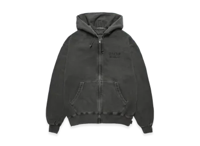 WACKO MARIA Washed Heavy Weight Zip Hooded Sweat Shirt "Gray"