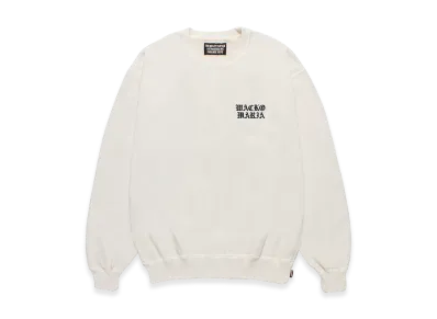 WACKO MARIA Washed Heavy Weight Sweat Shirt "Ivory"