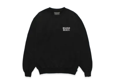 WACKO MARIA Washed Heavy Weight Sweat Shirt "Black"