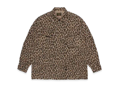WACKO MARIA Leopard Fatigue Jacket "Beige"