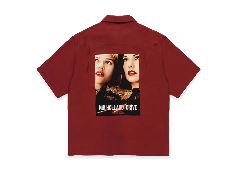 WACKO MARIA Mulholland Drive / 50's Open Collar Shirt "Burgundy"