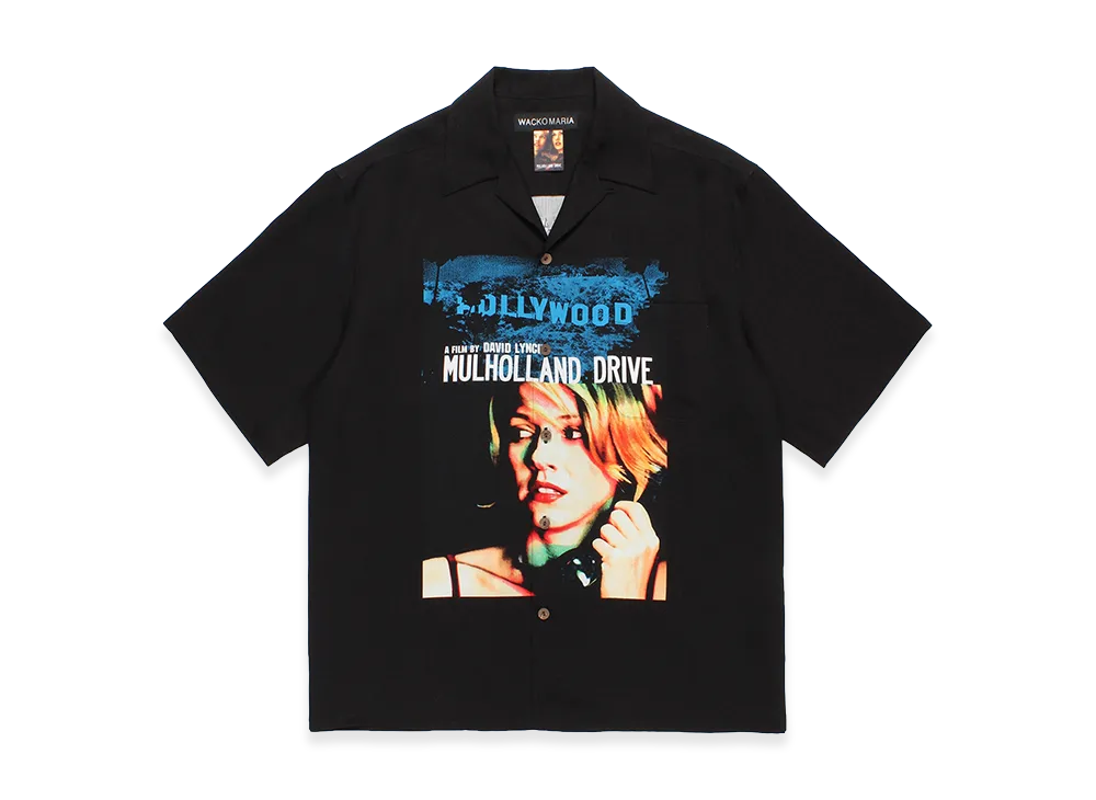 WACKO MARIA Mulholland Drive / 50's Open Collar Shirt "Black"