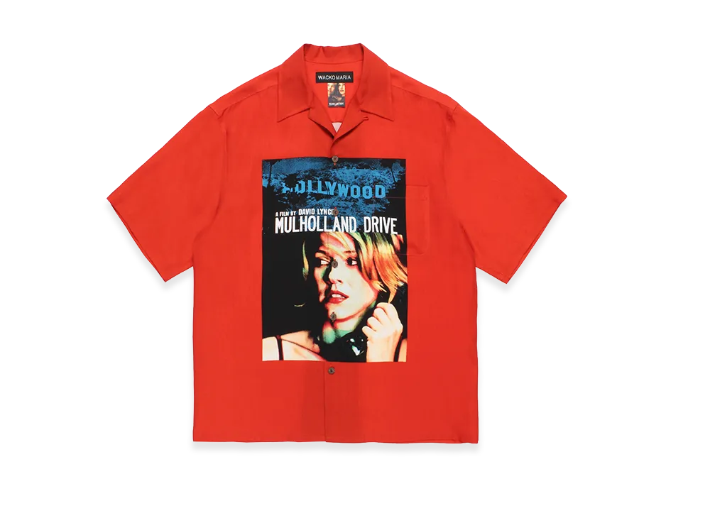WACKO MARIA Mulholland Drive / 50's Open Collar Shirt "Red"