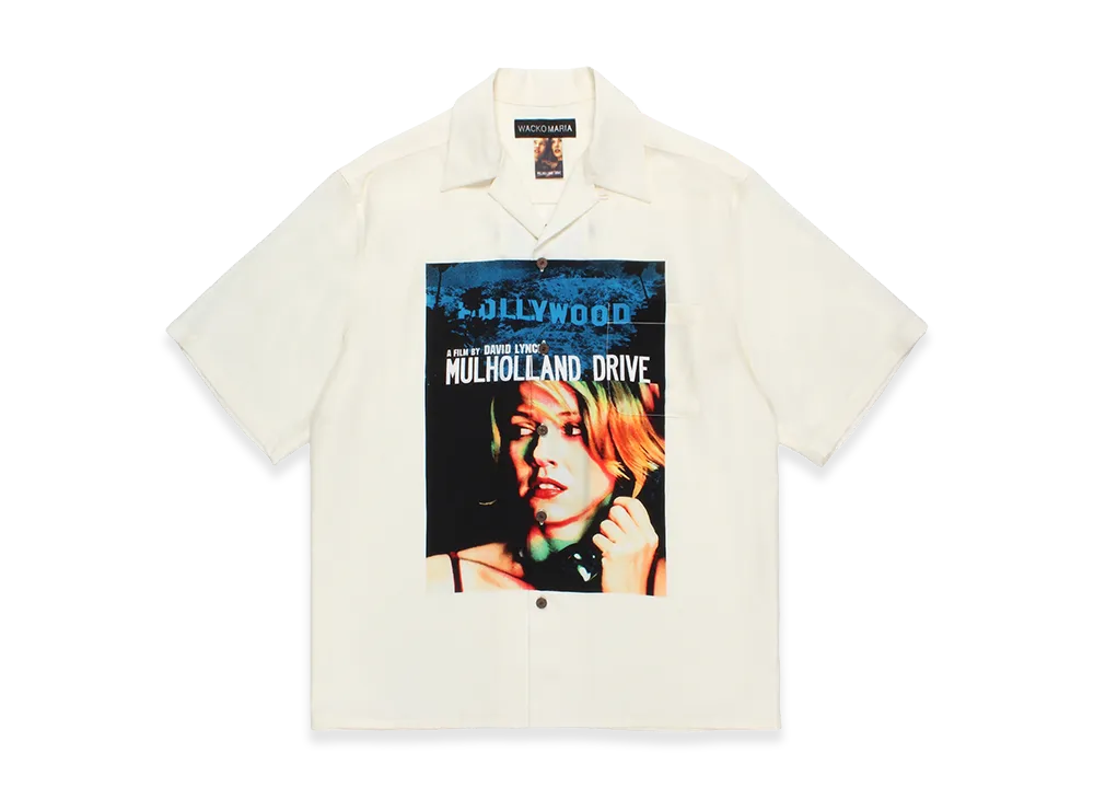 WACKO MARIA Mulholland Drive / 50's Open Collar Shirt "White"