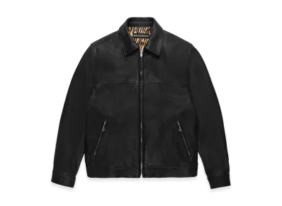 WACKO MARIA Leather Single Riders Jacket "Black"
