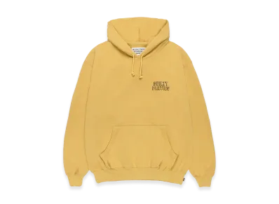 WACKO MARIA Middle Weight Hooded Sweat Shirt "Yellow"