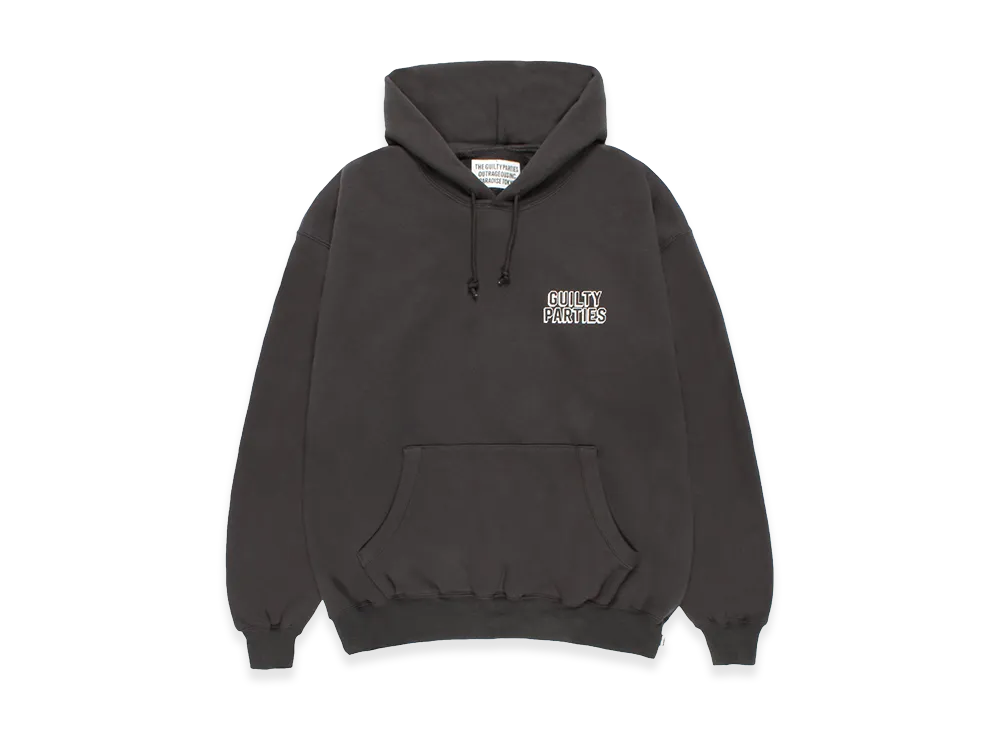 WACKO MARIA Middle Weight Hooded Sweat Shirt "Charcoal"