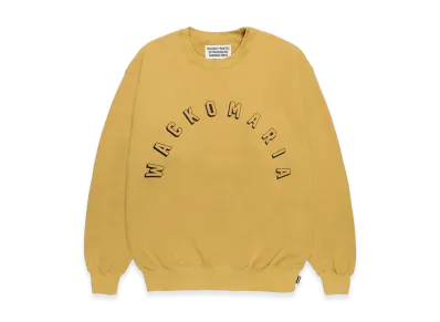 WACKO MARIA Middle Weight Sweat Shirt "Yellow"