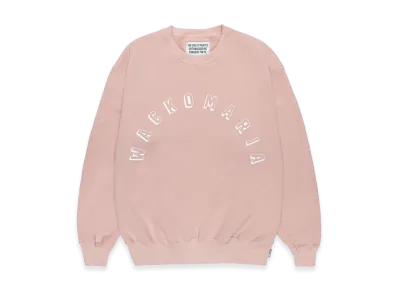 WACKO MARIA Middle Weight Sweat Shirt "Pink"