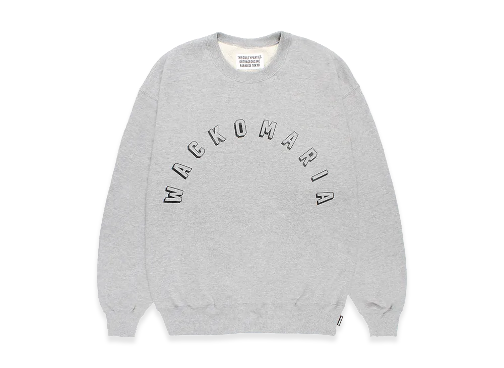 WACKO MARIA Middle Weight Sweat Shirt "Gray"
