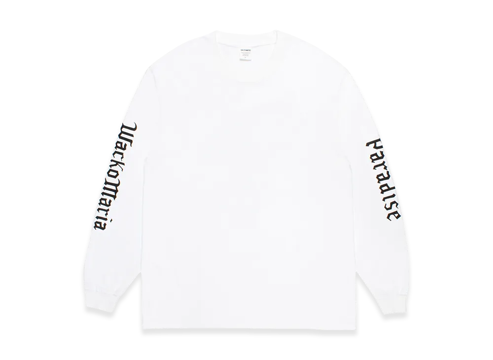 WACKO MARIA Washed Heavy Weight Long Sleeve T-Shirt "White"