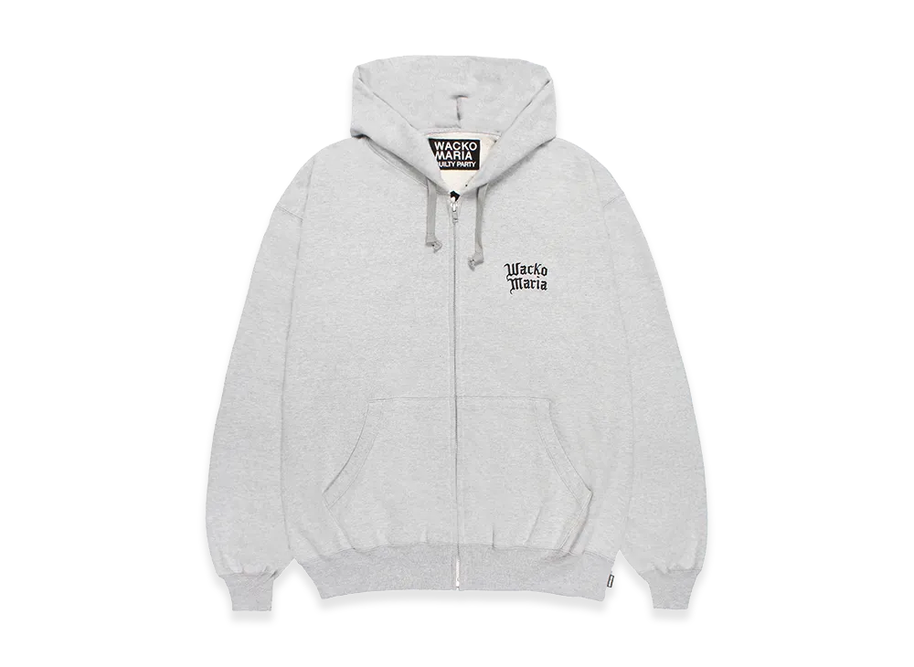 WACKO MARIA Heavy Weight Zip Hooded Sweat Shirt "Gray"