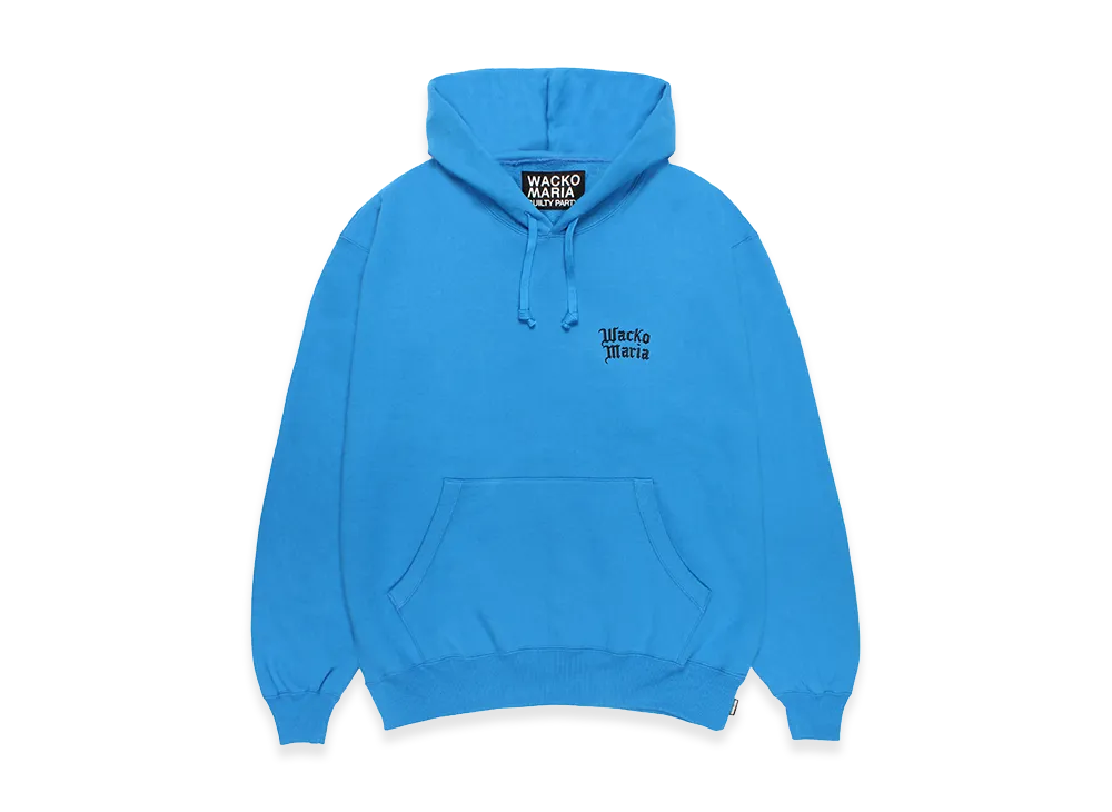 WACKO MARIA Heavy Weight Hooded Sweat Shirt "Blue"