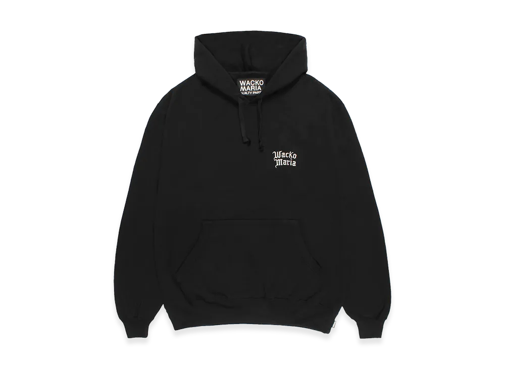 WACKO MARIA Heavy Weight Hooded Sweat Shirt "Black"