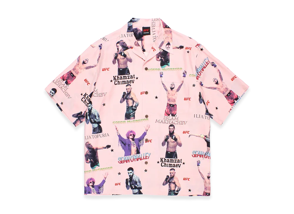 WACKO MARIA x UFC Hawaiian Shirt "Pink"