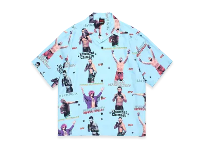 WACKO MARIA x UFC Hawaiian Shirt "Blue"