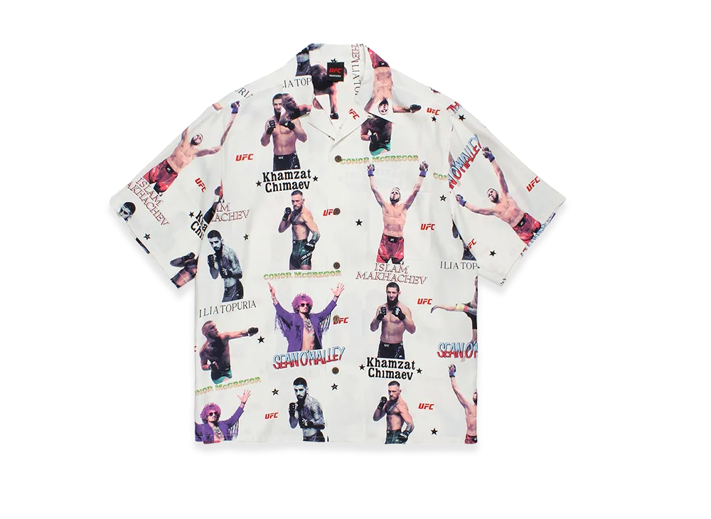 WACKO MARIA x UFC Hawaiian Shirt "White"