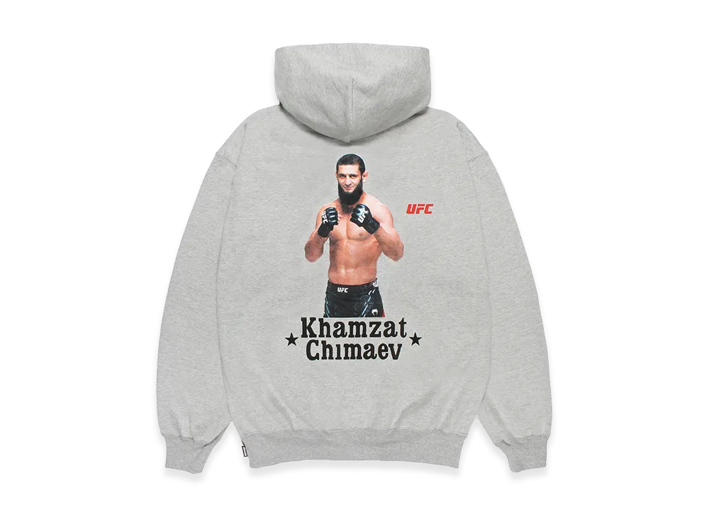 WACKO MARIA x UFC Heavy Weight Zip Hooded Sweat Shirt "Gray"