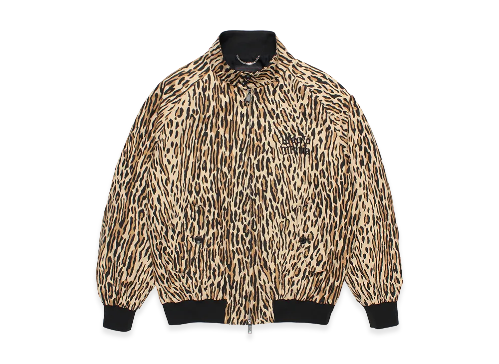 ワコマリア バラクータ / レオパード G9 ハリントンジャケット "ベージュ"