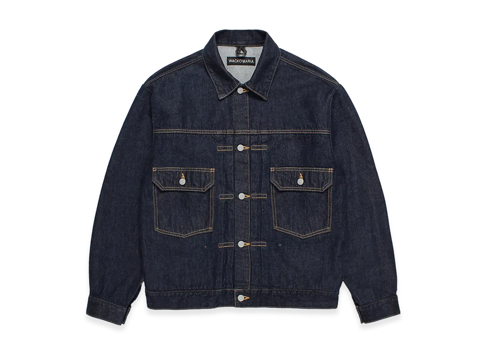 ワコマリア デニム トラッカージャケット "インディゴ"