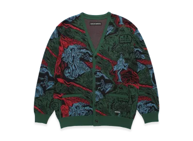 WACKO MARIA Jacquard Knit Cardigan "Green"