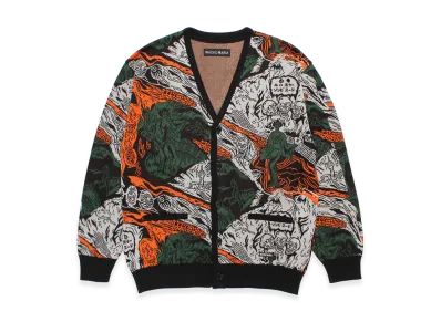 WACKO MARIA Jacquard Knit Cardigan "Gray"