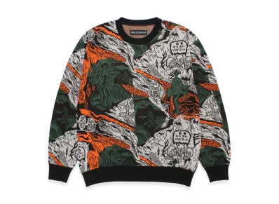 WACKO MARIA Jacquard Knit Sweater "Gray"