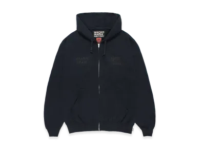 WACKO MARIA Death Row Records / Heavy Weight Zip Hooded Sweat Shirt "Navy"